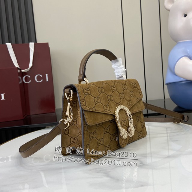 Gucci專櫃古馳經典Dionysus系列迷你手提包女士肩背包 jh2356型號：813400